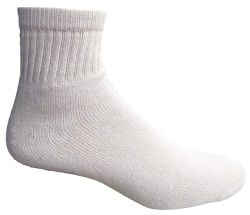 24 Units of Yacht & Smith Men's Cotton Sport Ankle Socks Size 10-13 Solid White - Mens Ankle Sock