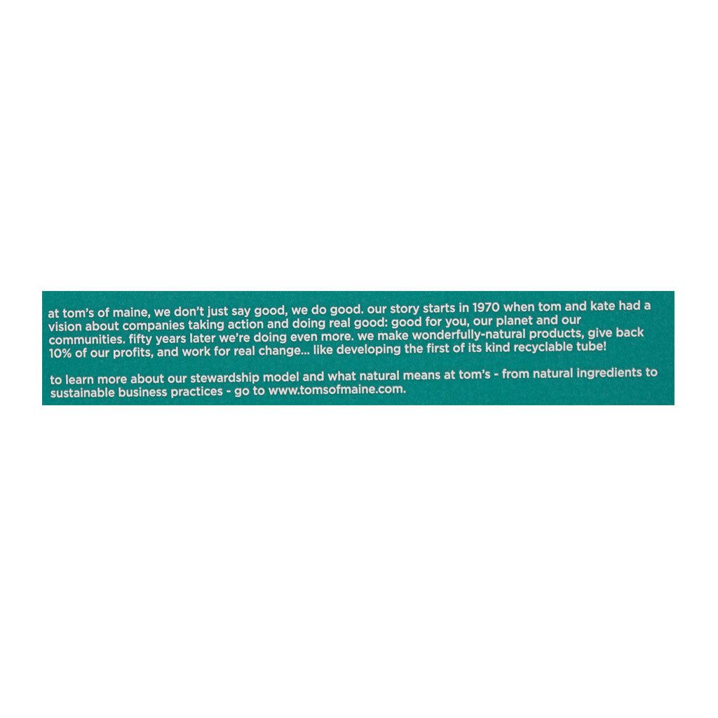 Tom's Of Maine Peppermint Antiplaque & Whitening FluoridE-Free Toothpaste 1 oz