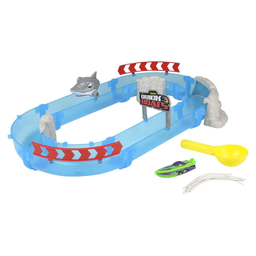 6 pieces of Aqua Shark Attack Speed Boat Racetrack