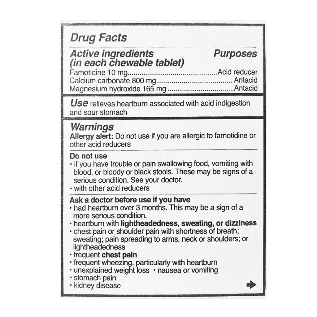 24 Pieces of Pepcid Complete Chewables Carded - Card Of 2