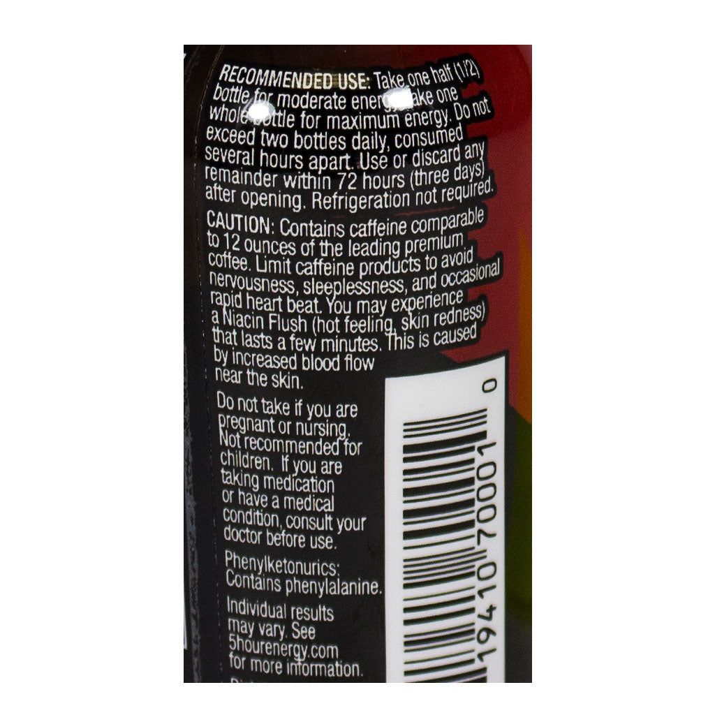 24 pieces of 5-Hour Extra Strength Energy Drink - 1.93 Oz.