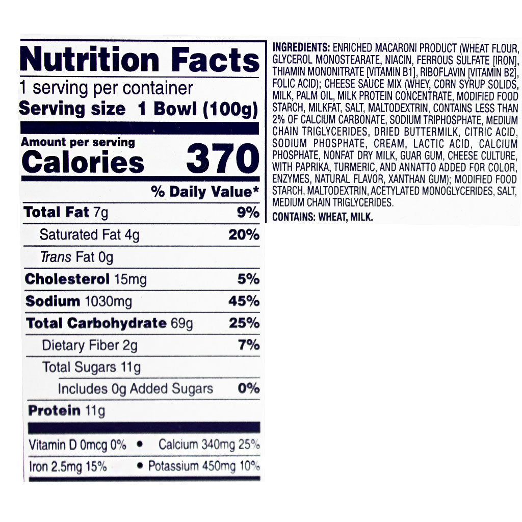 24 pieces of Kraft Mac & Cheese Original Big Bowl - 3.5 Oz.