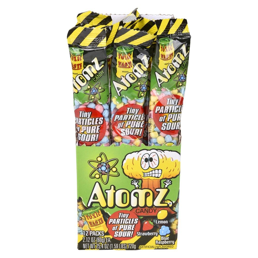144 pieces of Toxic Waste Atomz Sour Chewy Candy