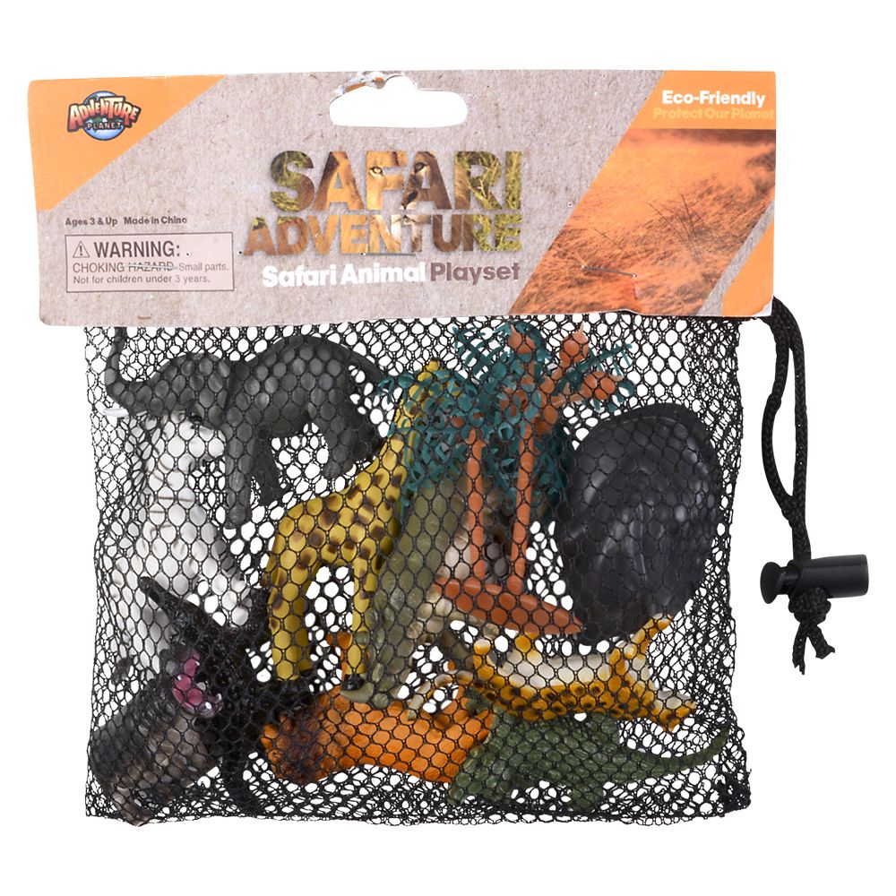72 pieces of 12pc Safari Mesh Bag Play Set