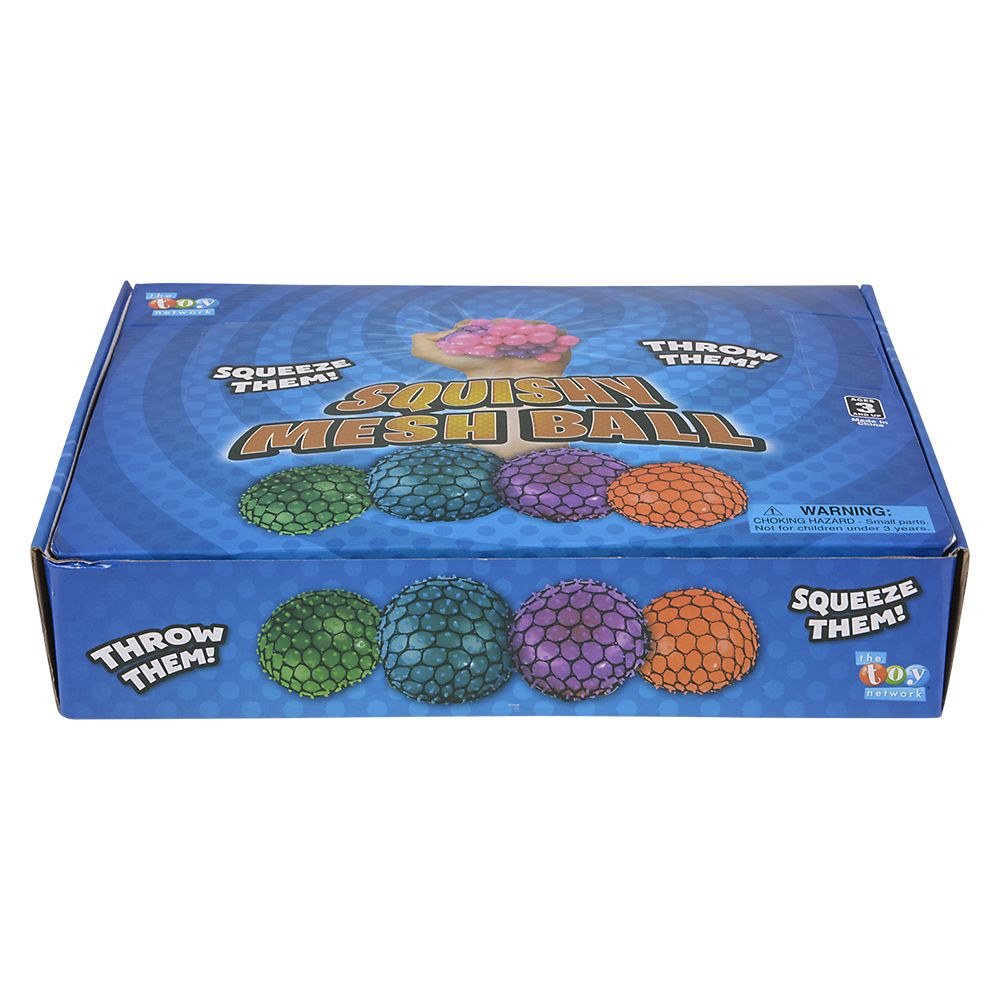 72 pieces of 3" Neon Mesh Squeeze Ball