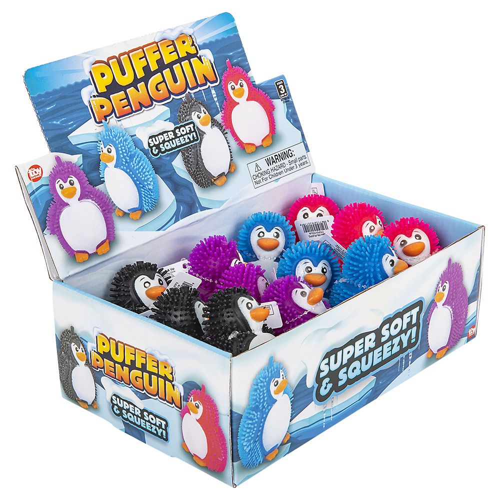 144 pieces 3" Puffer Penguin - Slime & Squishees