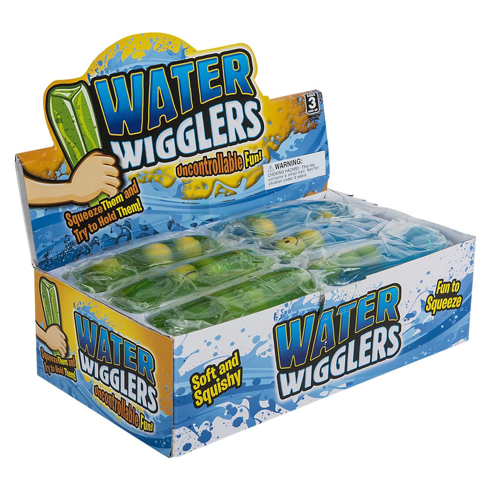 72 pieces 4.75" Smiley Face Water Wiggler - Slime & Squishees