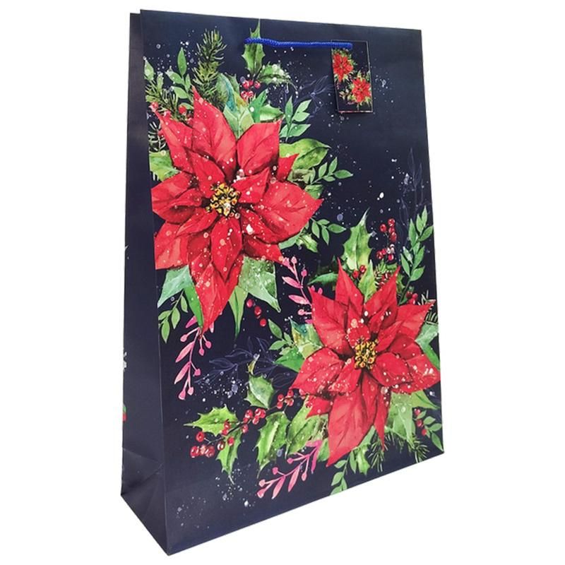 96 Pieces 1pk Jumbo Xmas Bag Matt - Christmas Gift Bags and Boxes