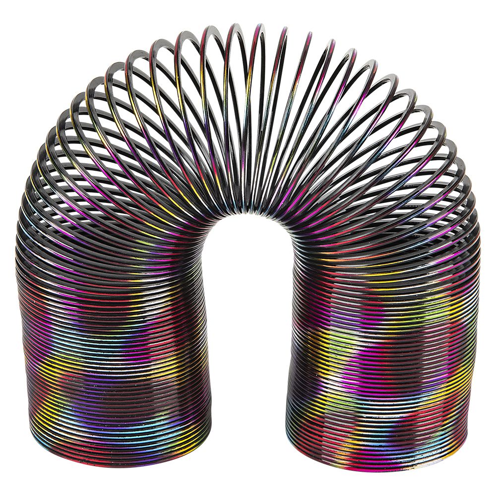 144 pieces 6" Super Long Metallic Rainbow Coil Spring - Magic & Joke Toys