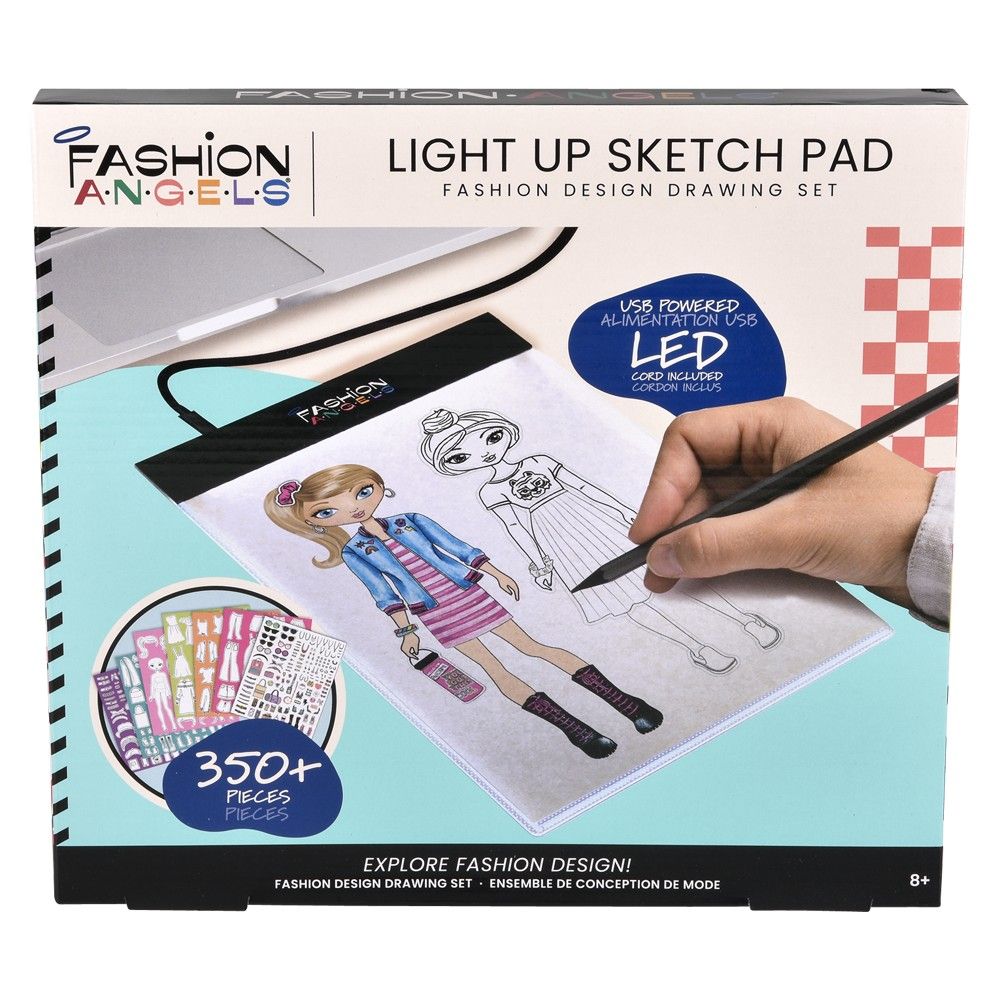 6 pieces Fashion Angels Light Up Sketch Pad - Girls Toy Sets