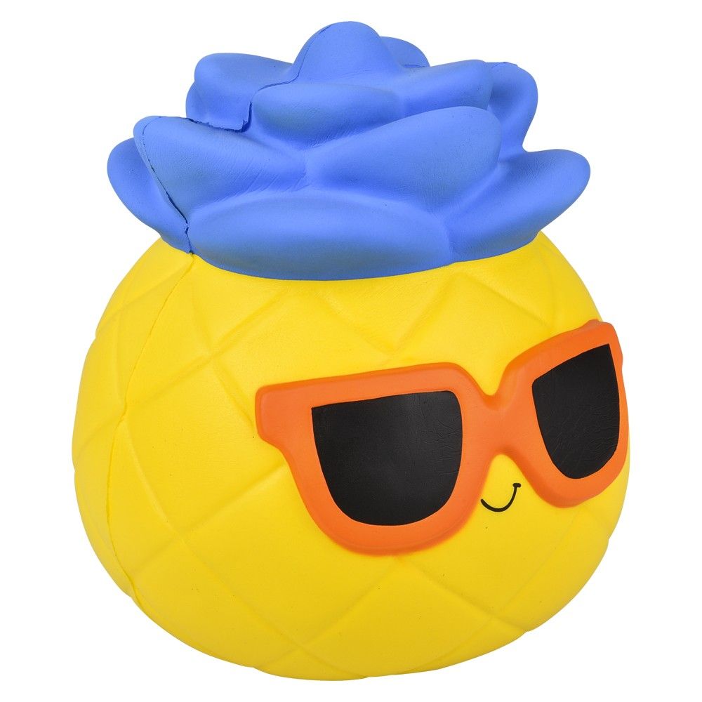 12 pieces Jumbo Squish Pineapple Sunglasses Mix 10 inch - Slime & Squishees