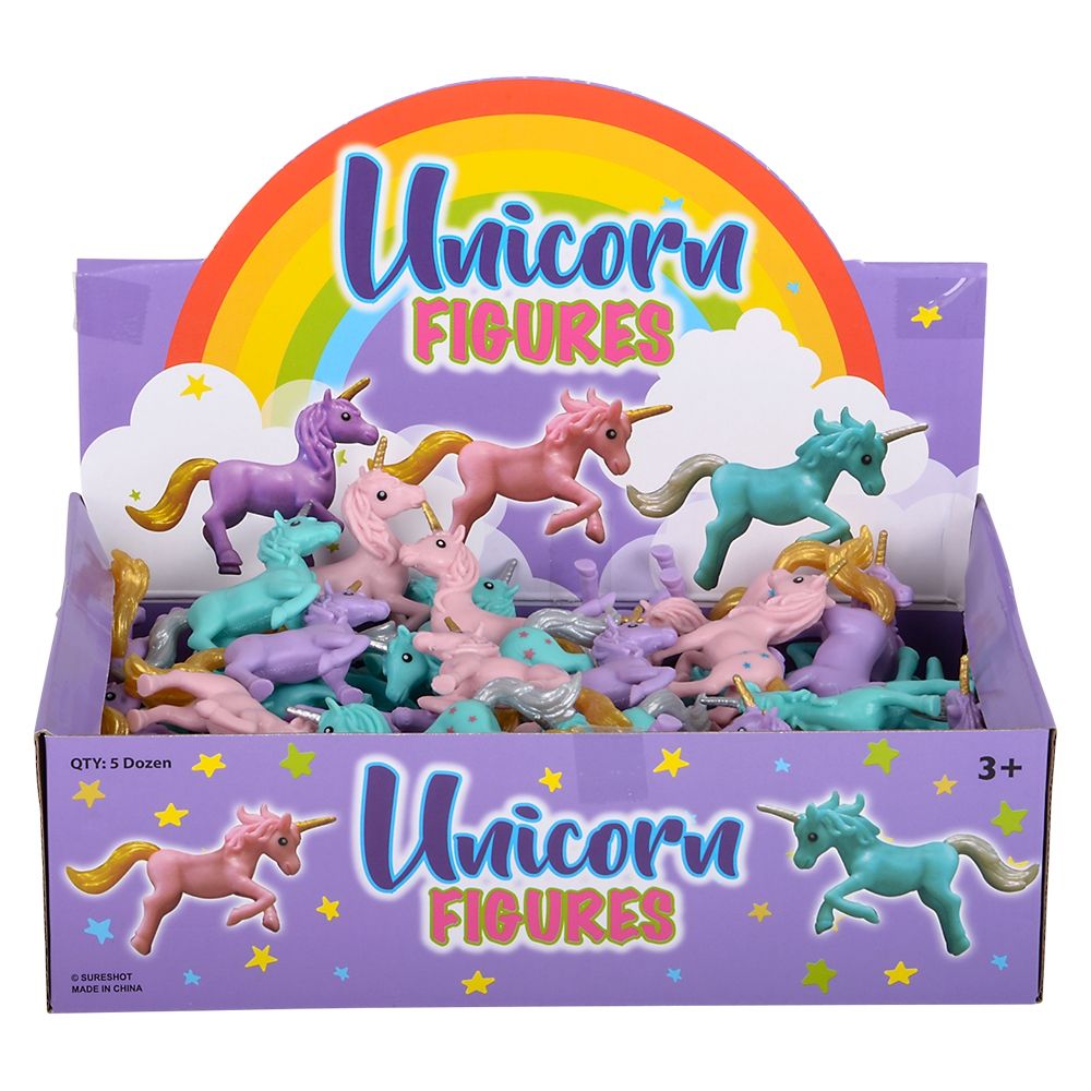 720 pieces Unicorn Figures (3 Asst.) 3 inch 5dz/disp - Action Figures & Robots