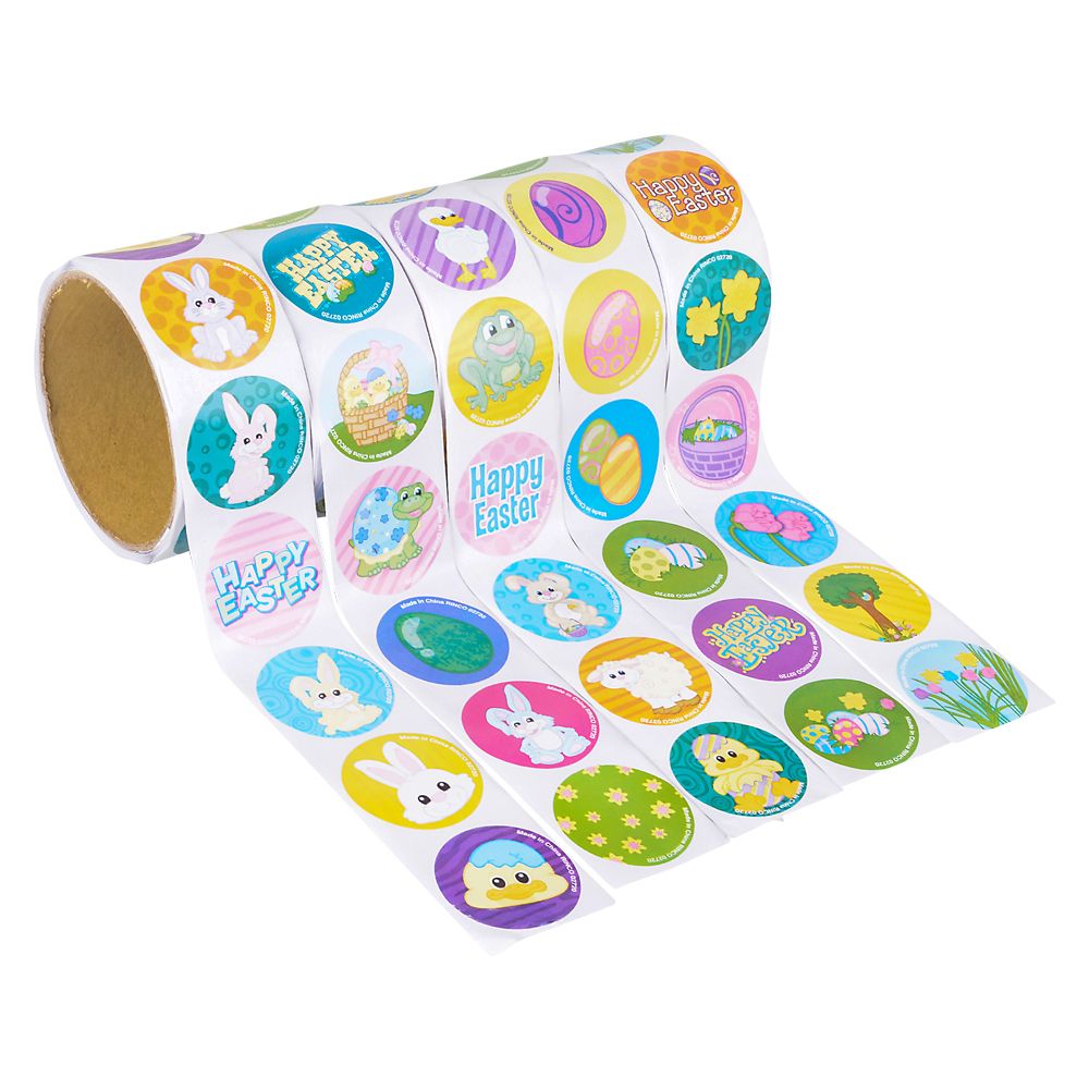 20000 of Easter Sticker Roll Assortment (500pcs/unit)