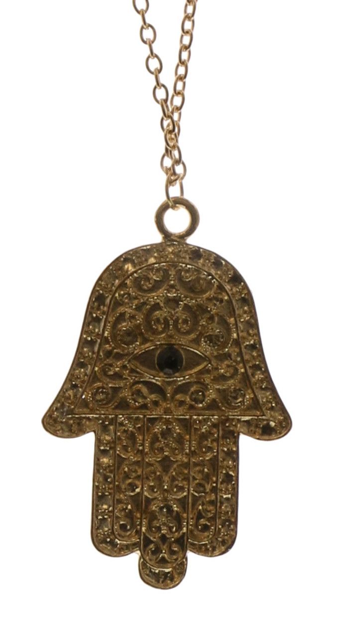 60 Wholesale Gold Tone Hand Charm Necklace And Earring Set