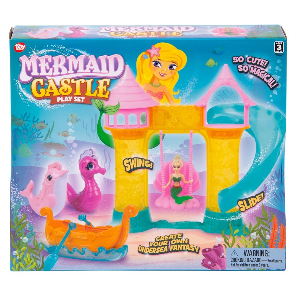 12 pieces Mermaid Castle Playset - Girls Toy Sets