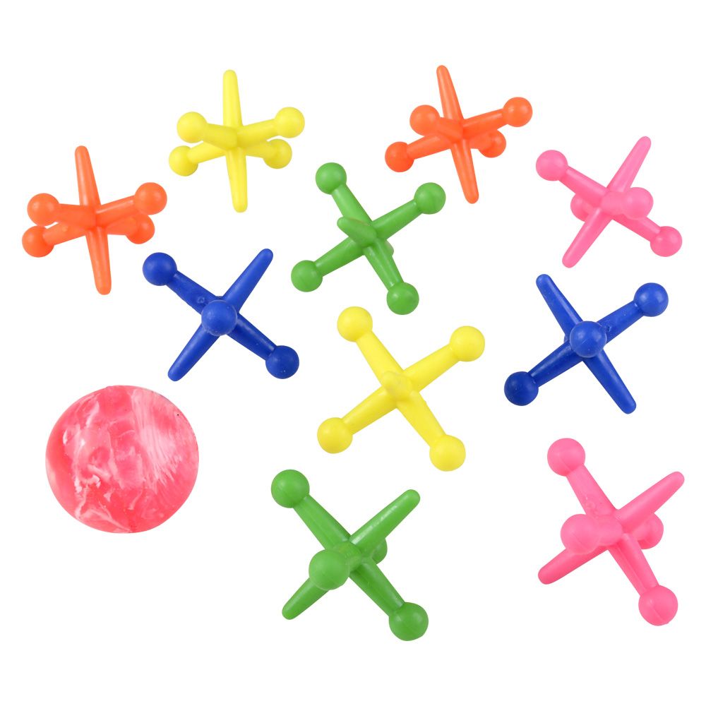 144 pieces Big Neon Jacks Set 1.75" - Store