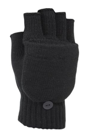 24 Pairs of Fingerless Knit Glove With Flip Assorted