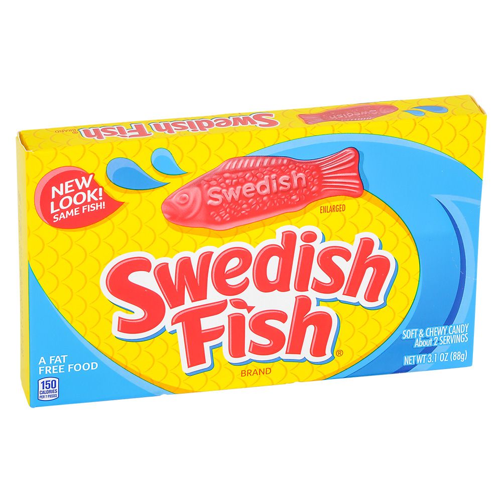 12 pieces Swedish Fish Red Theater Box Candy 12pc - Spray Bottles