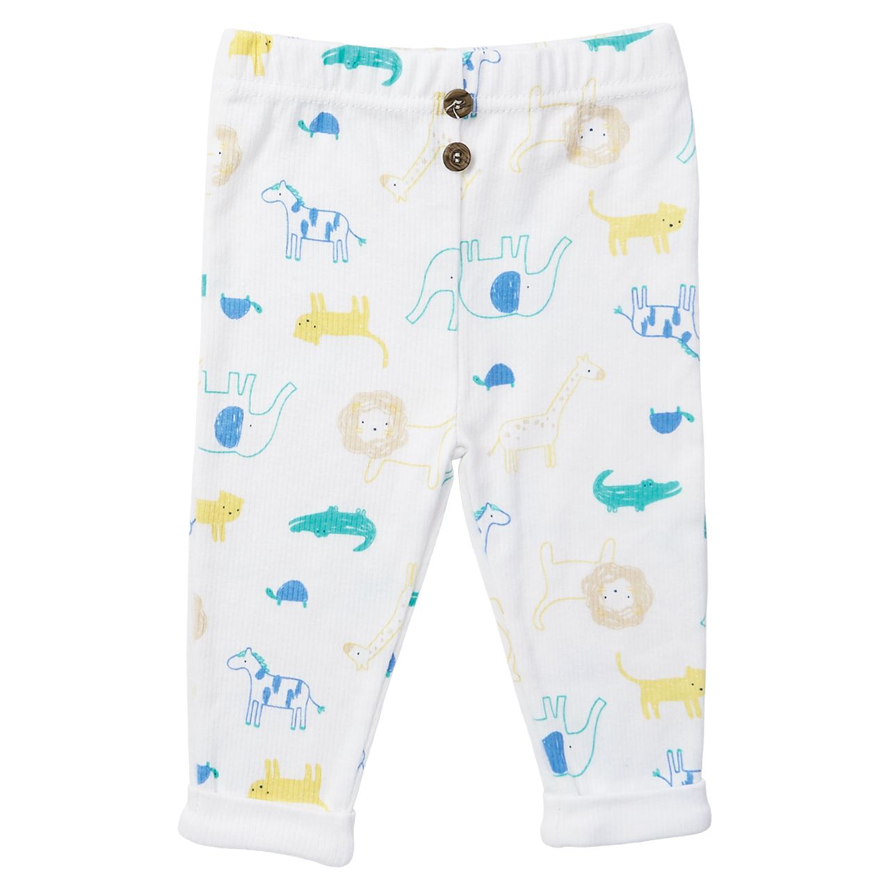 36 pieces Ribbed Cotton 3-Piece Baby Clothing Set - Animal Design - Baby Apparel