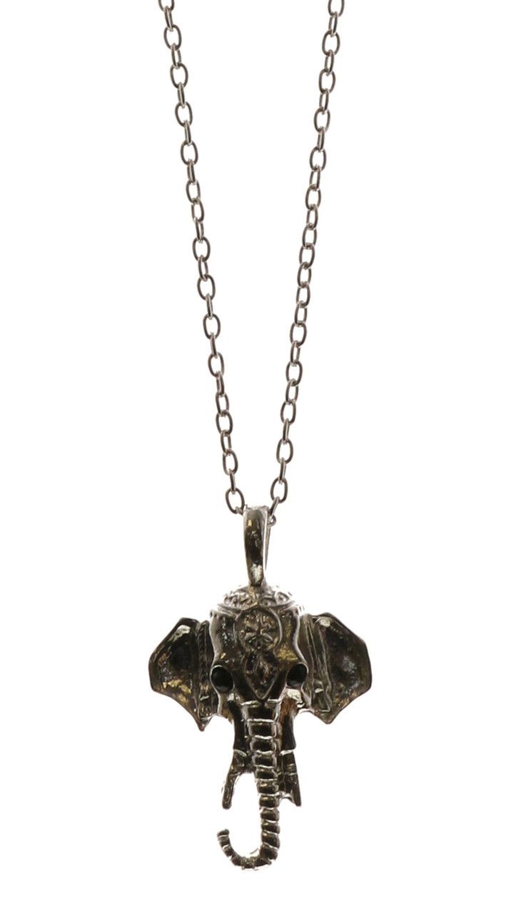 60 Wholesale Silver Tone Elephant Head Charm Necklace