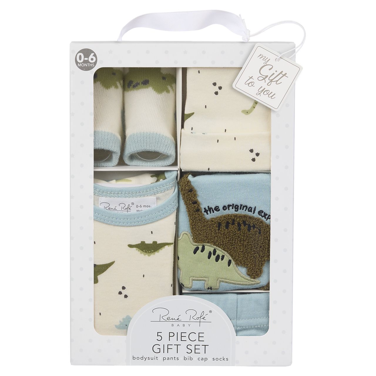 12 pieces 5-Piece Baby Box Set - Dinosaur Explorer - Baby Apparel