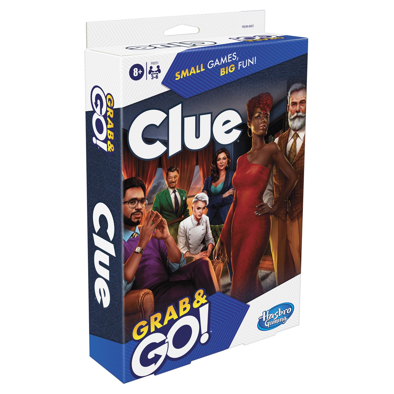 12 pieces Hasbro Grab & Go Game - Clue - Card Games
