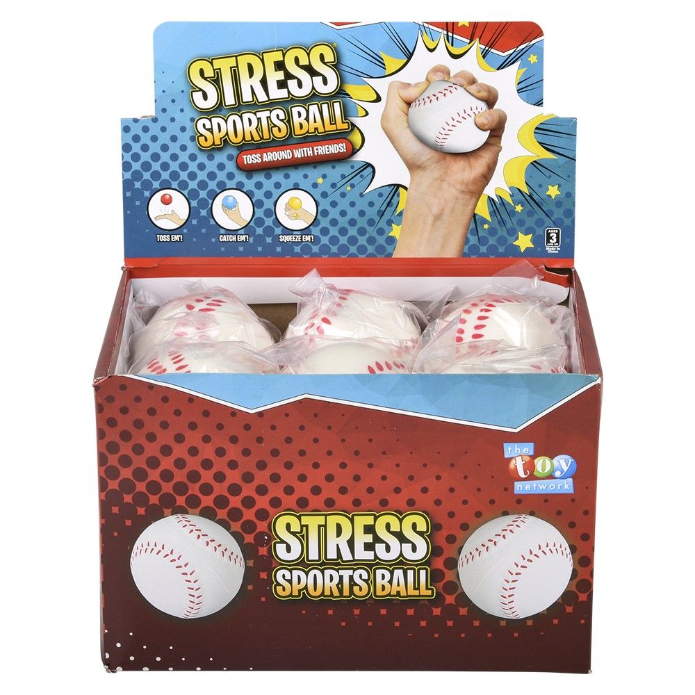 288 pieces 2.5" Baseball Stress Ball - Balls