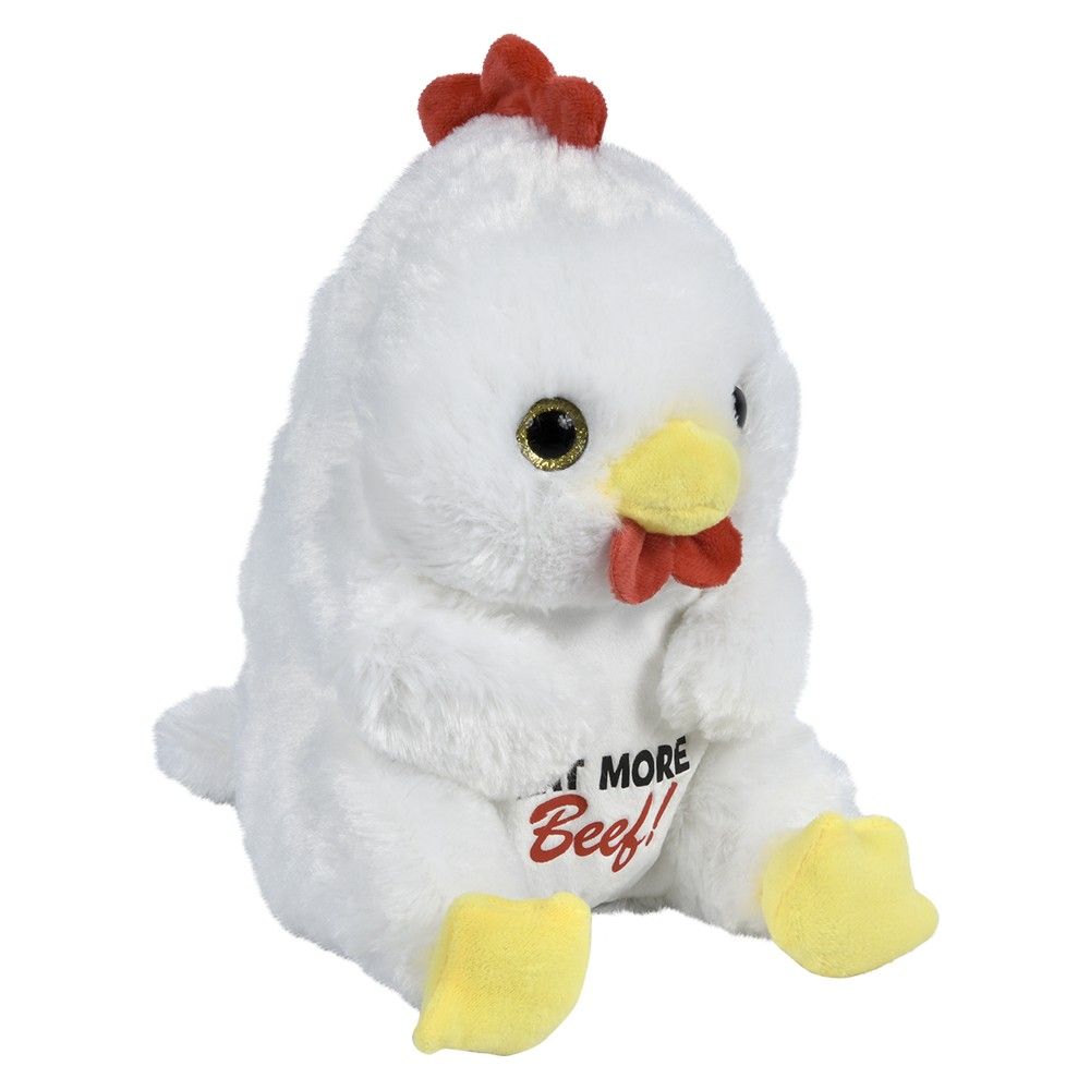 36 pieces 8.5" Belly Buddy Chicken Eat More Beef - Plush Toys