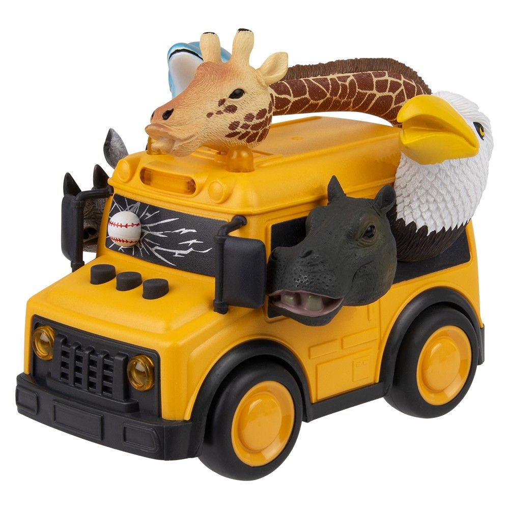 24 pieces of Animal School Bus With Lights And Sound