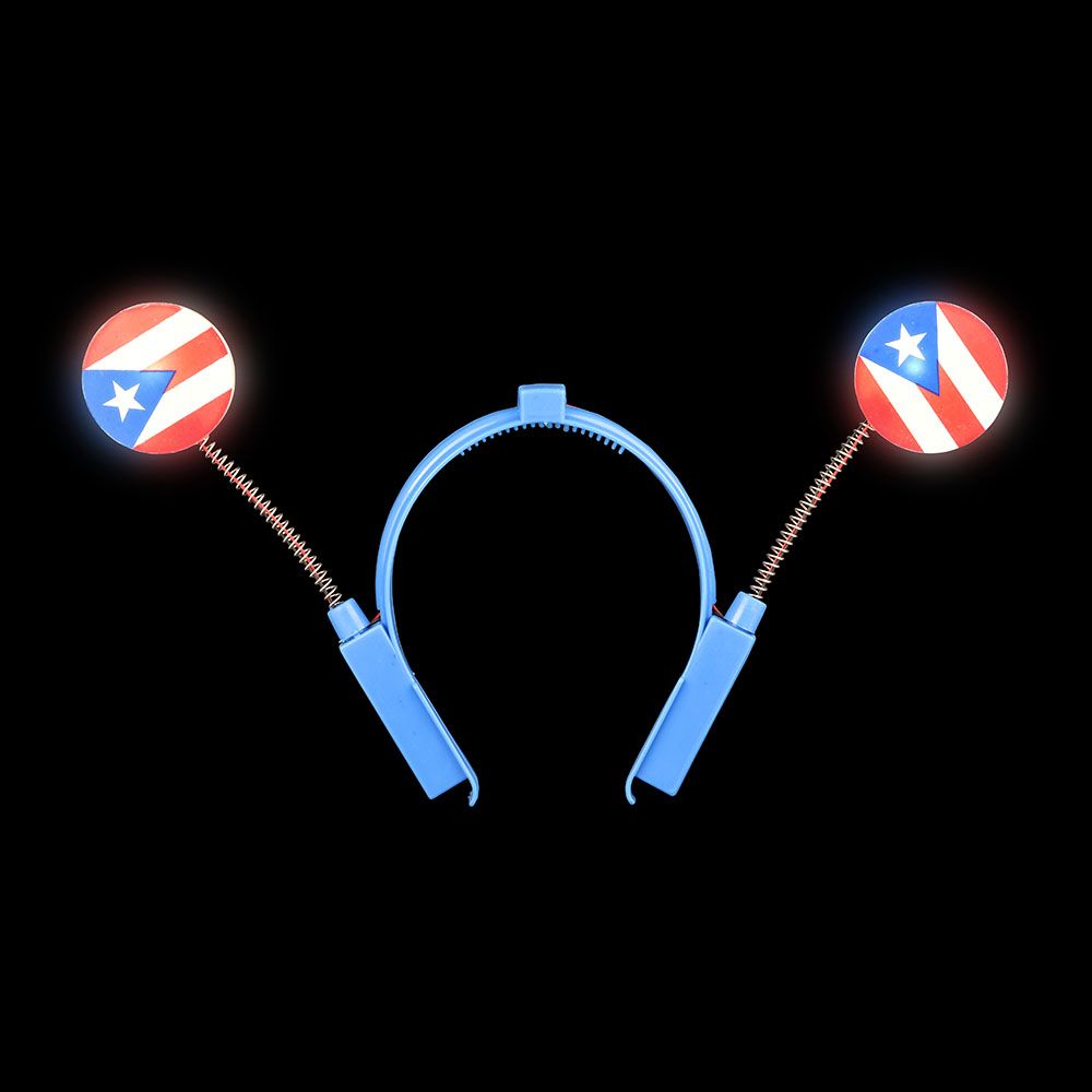 288 pieces LighT-Up Puerto Rican Flag Boppers - Costumes & Accessories