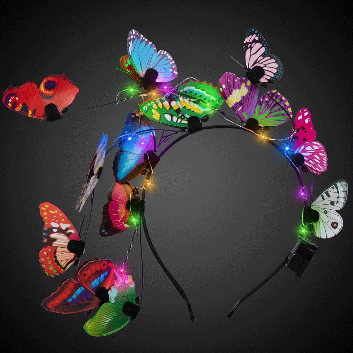 36 Wholesale Led Butterfly Headband
