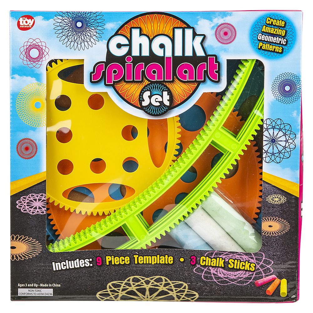12 pieces 12" Spiral Chalk Set - Chalk,Chalkboards,Crayons