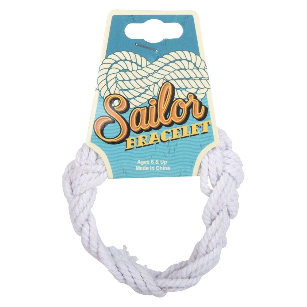 432 pieces 7.75" Sailor BraceleT-White - Bracelets