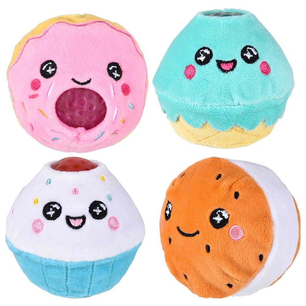 72 pieces 3" Sweet Treat Squeezy Bead Plush - Plush Toys