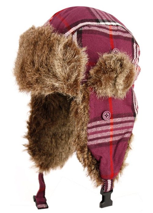 12 Wholesale Plaid Trooper Hat Tp476 A Assorted