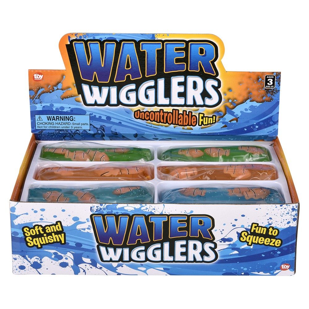 96 pieces 4.75" Clownfish Water Wiggler - Slime & Squishees