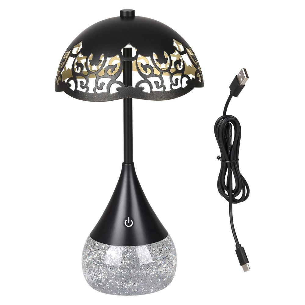 6 pieces 10.5-inch Victorian Glitter Lamp - Lamps and Lanterns