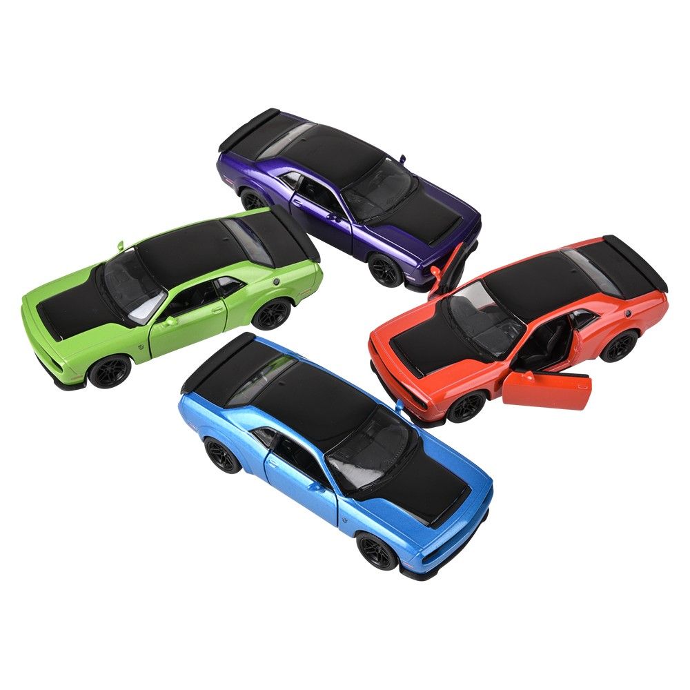 144 pieces 5 inch Diecast Pull Back 2023 Dodge Challenger Srt - Car, Planes, Trains & Bikes