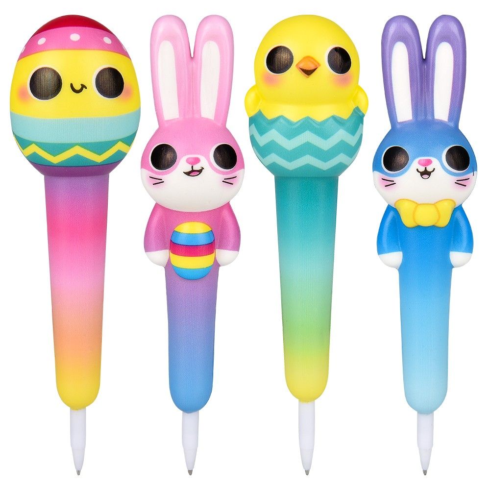 144 pieces Easter Squish Pens 7" - Slime & Squishees