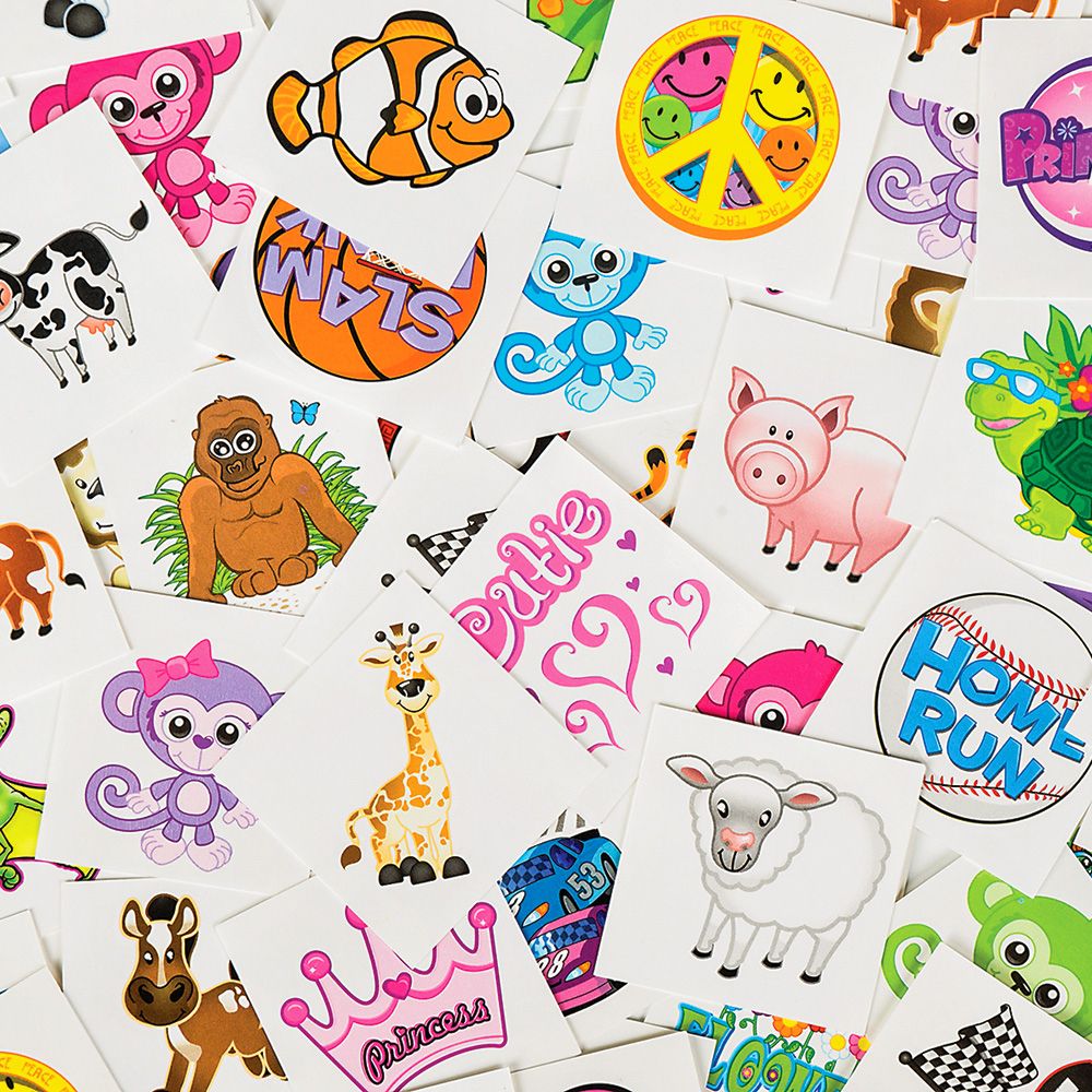 15000 pieces Tattoo Assortment 1500pc - Tattoos and Stickers