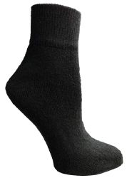 12 Pairs Yacht & Smith Women's Black Quarter Ankle Socks - Size 9-11 - Womens Ankle Sock