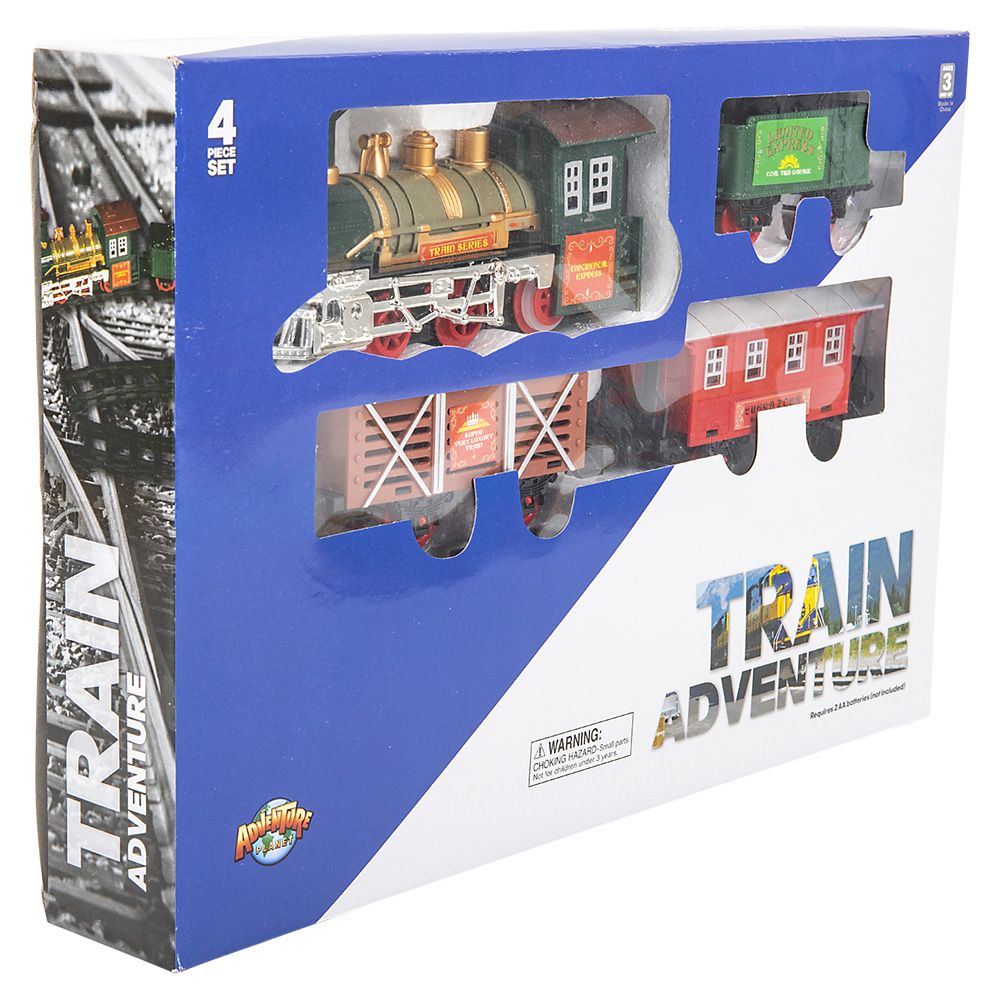 12 pieces Deluxe Classic Train Set - Car, Planes, Trains & Bikes