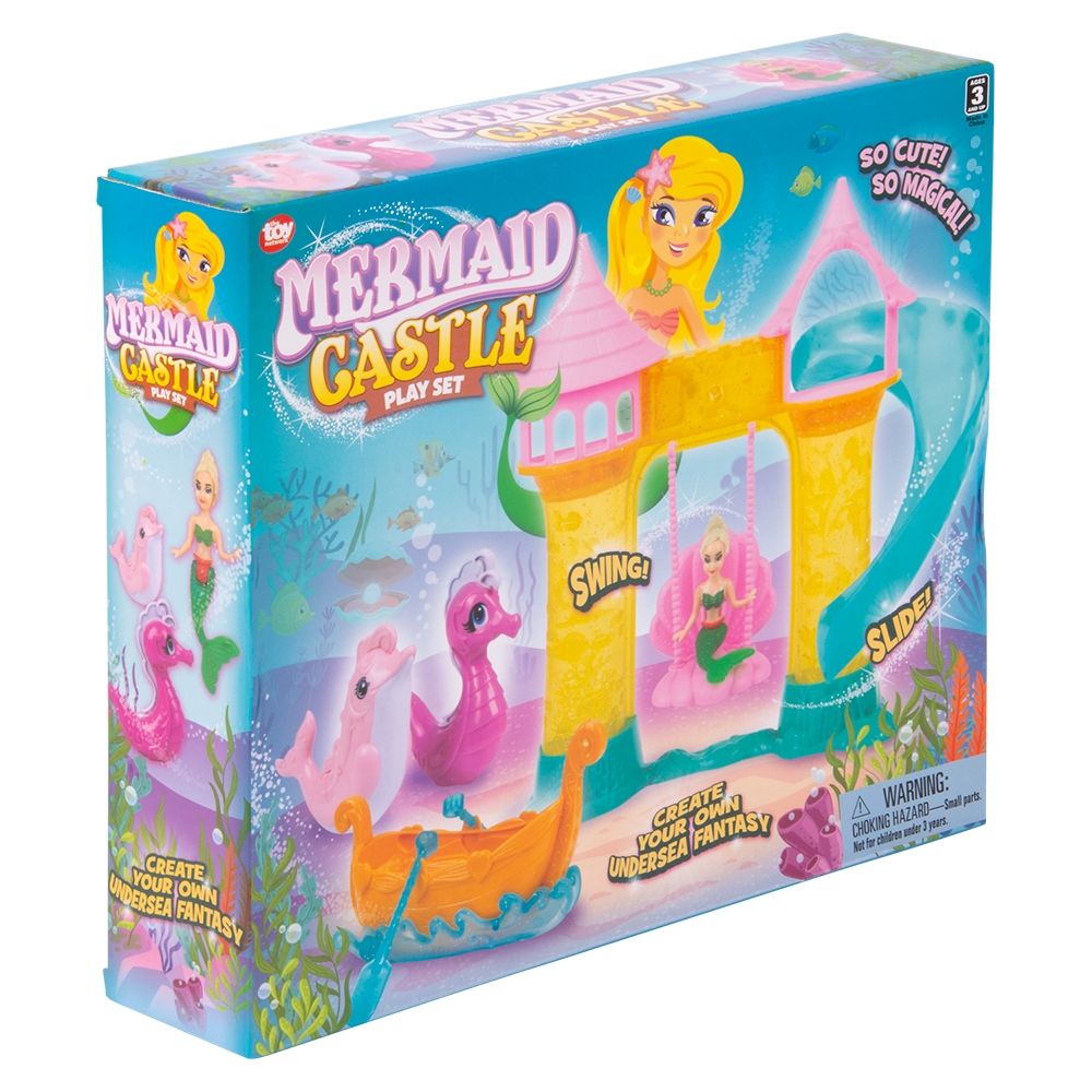 12 pieces Mermaid Castle Playset - Girls Toy Sets