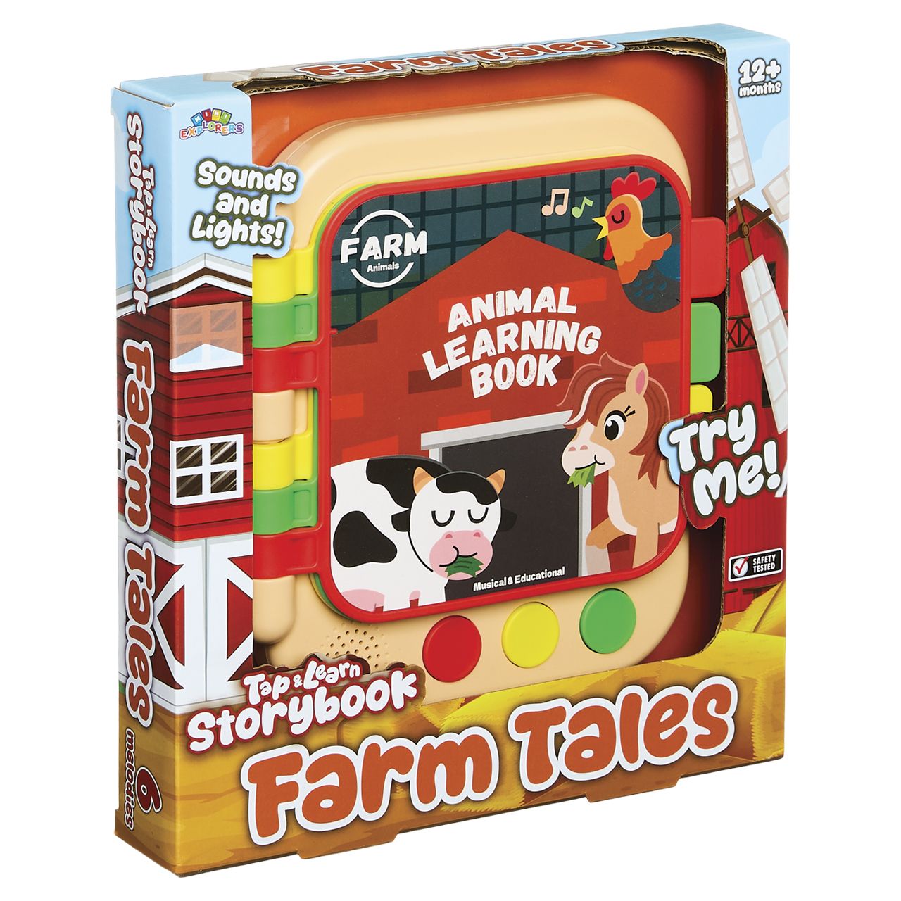 12 Wholesale Farm Tales Interactive Animal Learning Storybook With Sounds & Lights