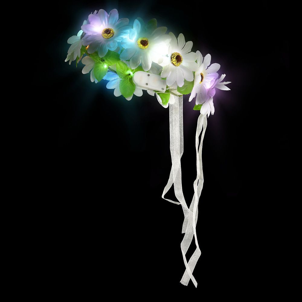 72 pieces LighT-Up Flower Halo - Costumes & Accessories