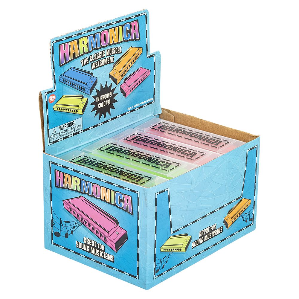 144 pieces 4" Harmonica - Musical Toys