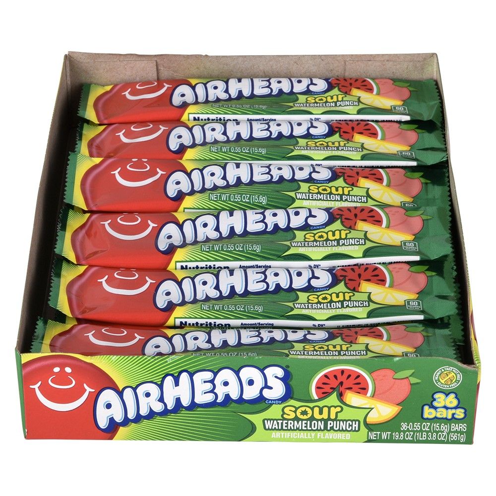 432 pieces Airheads Sour Watermelon Punch - Food & Beverage