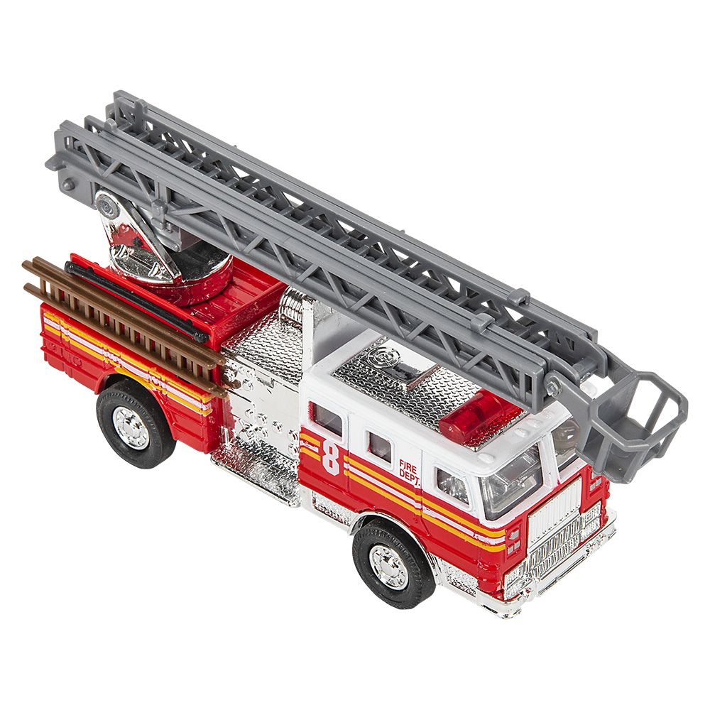 144 pieces 5.5 Inch DiE-Cast Pull Back Fire Truck - Car, Planes, Trains & Bikes