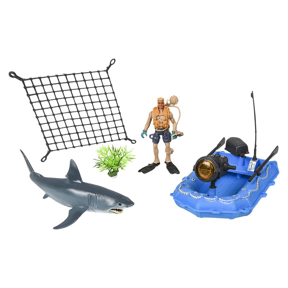 10 pieces Great White Shark Adventure Set - Animal & Reptiles
