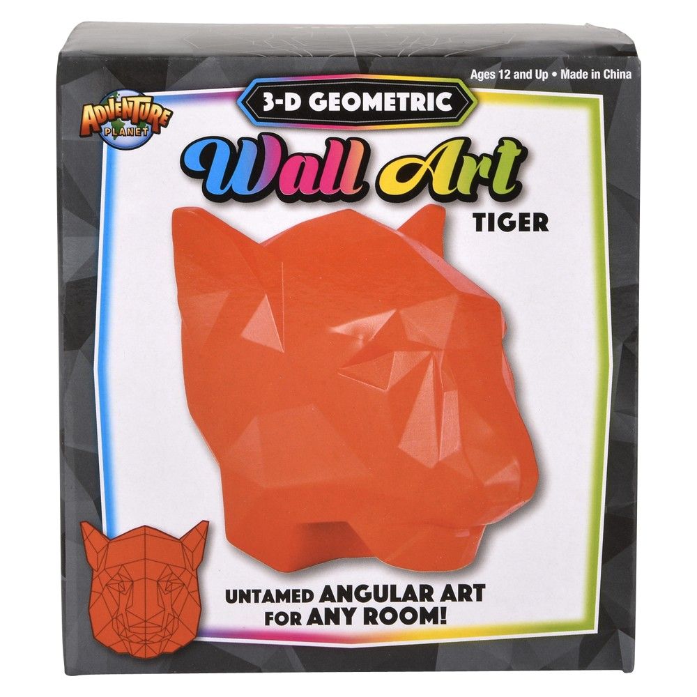 24 pieces Tiger Geometric Wall Art 4.5" - Wall Decor